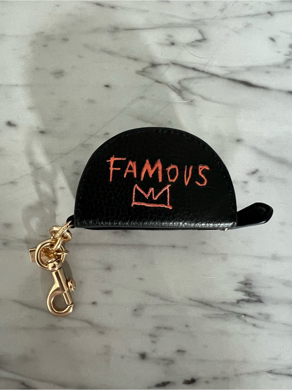 Coach X Jean Michel Basquiat Mini Half Moon Bag Charm Keychain
